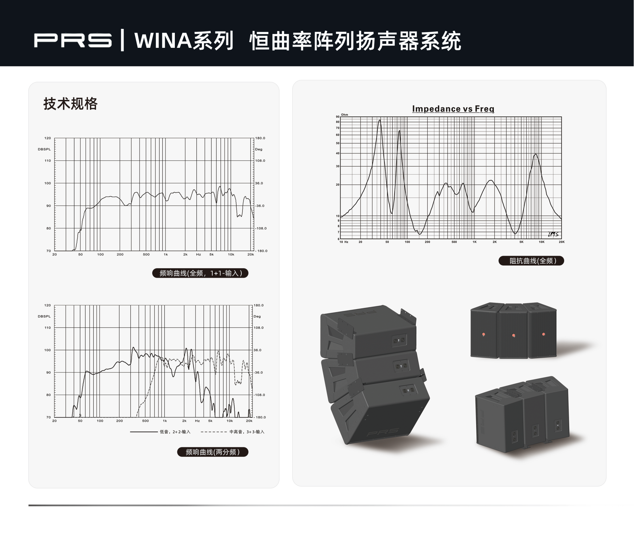 PRS PRS草莓视频黄色APP WINA系列恒曲率阵列扬声器系统WINA312H/312W/312N/312I