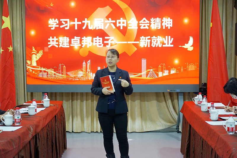 ZOBO草莓污视频下载党支部丨开展“学习贯彻党的十九届六中全会精神”主题党日活动
